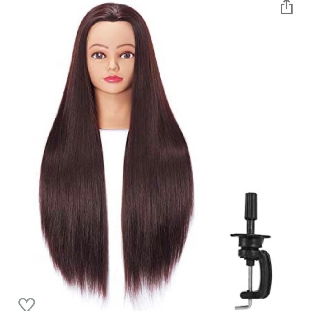 Mannequin Head Hair Styling with Clamp Stand